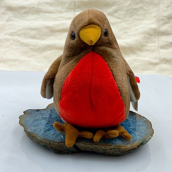 Retired 1997 “Early” The Red Breasted Robin Beanie Baby. Tush Tag Error - Picture 5 of 8